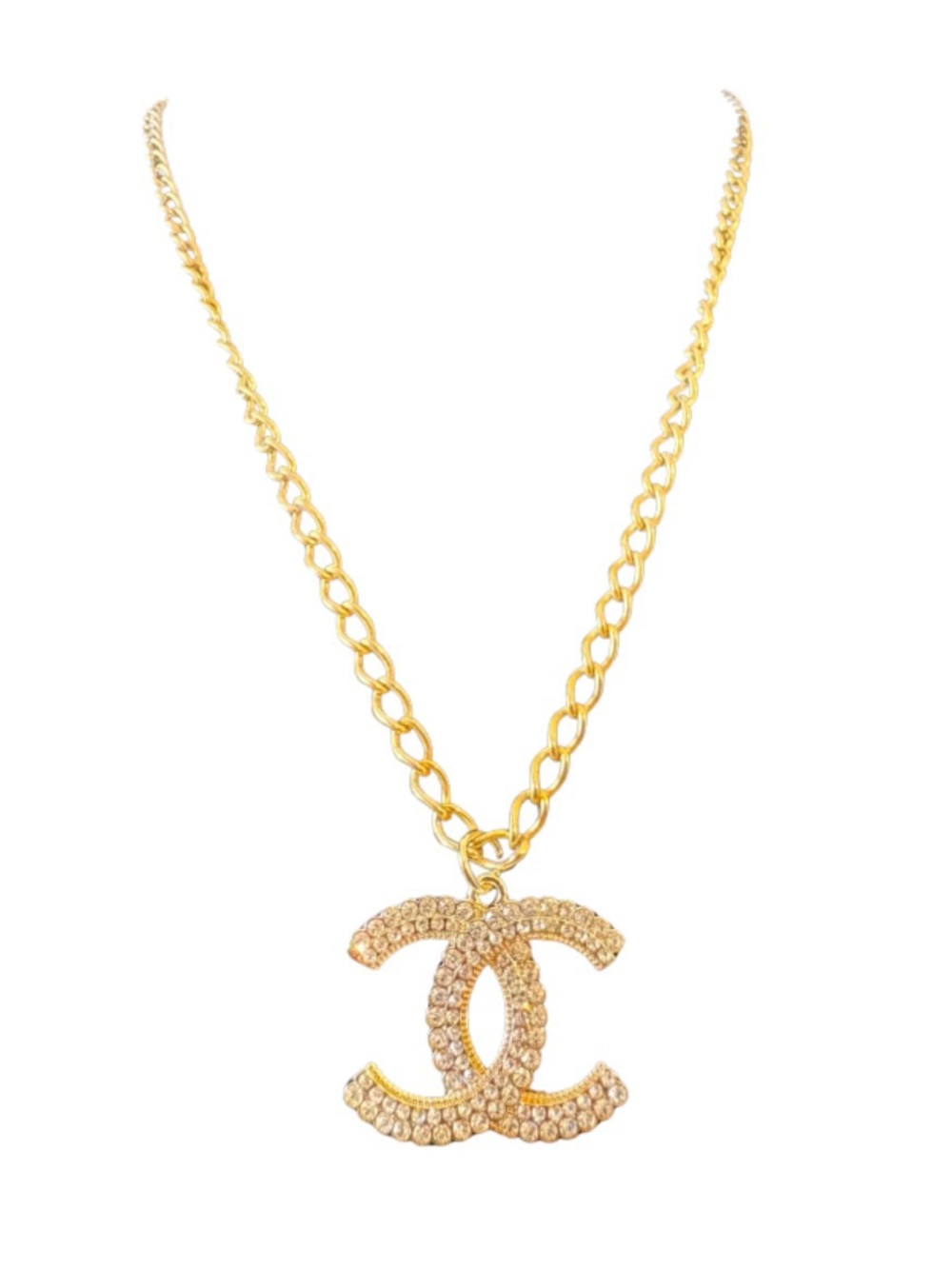 Authentic Stamped Chanel Upcycled Necklace